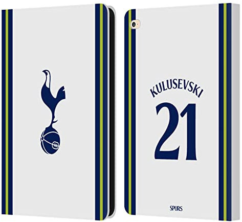 Head Case Designs Offizielle Tottenham Hotspur F.C. Dejan Kulusevski 2022/23 Spieler Home Kit Leder-Wallet-Hülle Kompatibel mit Apple iPad Air 2 (2014)