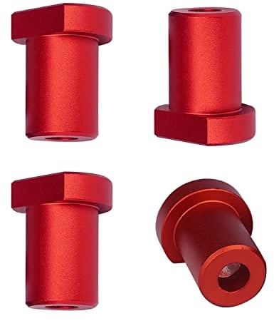 4 Stück Bankhaken 20mm Bench Dog, Aluminiumlegierung Bench Dogs Bank-Hundeklemme Bankstopps für T-Track, Werkzeug Hobelbank Holzbearbeitungstisch Werkbank Zubehör für 20 mm Hundeloch