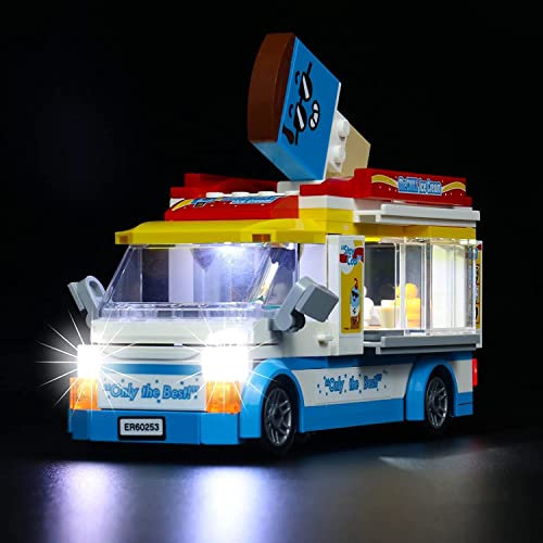 LED Light Set for Lego Ice Cream Van, Decoration Lighting for Lego 60253 City Great Vehicles Ice Cream Truck