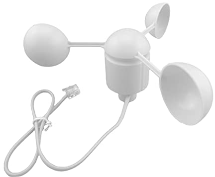 kowaku 1PC Anemometer Armaturen Langlebig für Wetterstation Zur Messung Der Windgeschwindigkeit