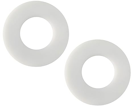 Qrity 2pcs Rubber Flush Seal, Drain Valve Water Stop Ring, Suitable for Older Valves