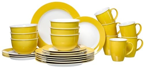 Doppio - Juego combinado (24 piezas), color amarillo