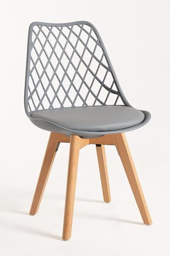 Regalos Miguel - Packs Sillas Comedor - Pack 4 Sillas Mima - Gris Claro