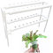 Sistema di Coltivazione Due Strati 36 Foro Sistema Idroponico Grow Kit PVC Tubo Idroponico per Insalata di Verdure Fiori Frutta