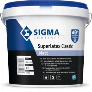 PPG Sigma Peinture latex pour murs et plafonds Mat 5 l Couleurs claires Base LN