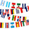 NOVWANG 100 Stück Lateinamerika-Flaggen, 4er-Set, 22 Länder, spanischsprachige Länderflaggen, Banner, Wimpelkette für hispanisches Erbe, Monat, nationale hispanische Veranstaltungen, Sportbars (30 m)
