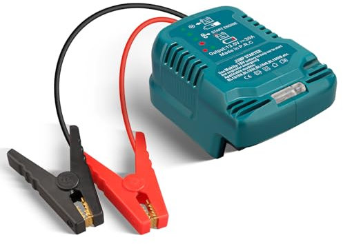 Jumper Adapter Jumper Cable Clamps with Adapter for Makita 18V Battery,Assisting Battery Jumper Starter, 18V Portable Automotive Booster Cables for Cars Trucks Vehicles (11 AWG)