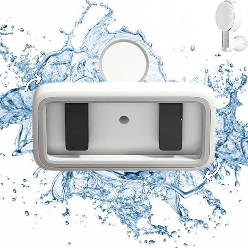 CHUANSHI Handyhalterung Dusche Wasserdicht, 480° Drehbare Verstellbare Duschehalterung, Hochempfindlicher HD-Touchscreen, wasserdicht nach IPx6，Geeignet für Bäder, Küchen, 7-Zoll-Smartphones