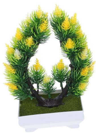 BESPORTBLE 2piezas Árboles Bonsái Artificiales Decoración Falsa De Plantas Macetas para