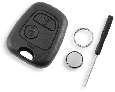 For Peugeot Partner Expert Boxer 107 207 206 308 407 408 and Citroen Xsara Picasso Berlingo Saxo Pluriel C1 C2 C3 C5 2 Buttons Car Key Fob Case (No Blade) Battery CR2016