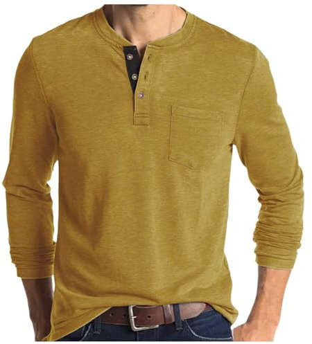 TYUIOP Camicia Uomo Manica Lunga Polo Uomo Slim T Shirt Polo Manica Lunga Magliette Sportive Pantalone Cargo Fucsia Camicia da Notte Cotone Estiva Lino