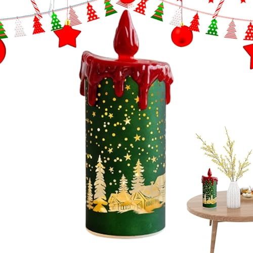 Battery Operated Flameless Candles Set, Home LED Taper Candles, Realistic Flickering Electric Candle Decoration, Long Lasting Battery Operated Candles, Elegant Candelabra for Wedding Tables, Warm