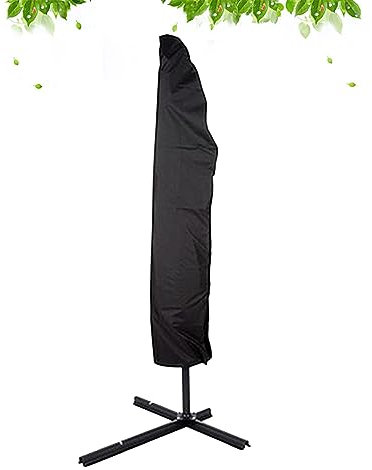 Happyyami Sonnenschirmabdeckung Uv-beständig Für Terrassen-offset Bananen-freiarm Mit Kordelzug Aufbewahrungstasche