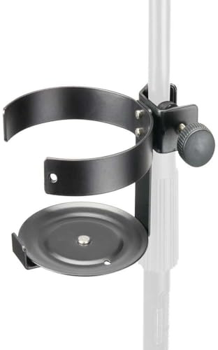 ADAM HALL SDH1 Getränkehalter für Mikrofonstative/Mikrofonständer Dosen Flaschen Halter Ø 90 mm