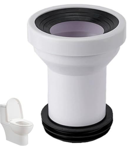 Toiletten-Abflussrohr-Adapter, verdickter, versiegelter Kunststoff-Toilettensitz-Schalthebel, Installationsverbindungsteil für Badezimmer-Rohranpassungszubehör, Sanitär-Ersatzsatz