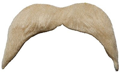 70's Style Tash - Blonde Fancy Dress Accessory
