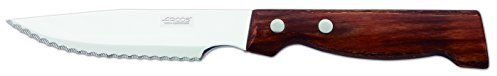 Arcos Steakmesser - Edelstahlklinge 120 mm - Holzgriff - Ideal für Fleisch - Tischmesser Serie