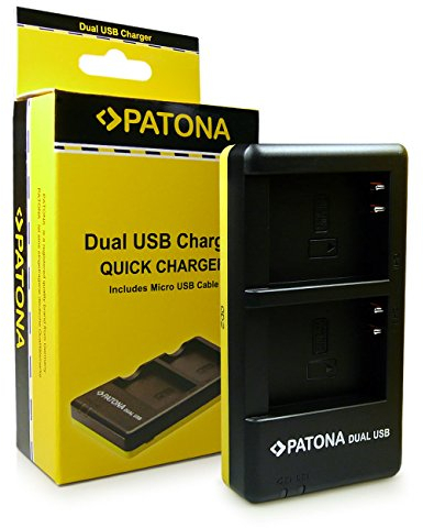 PATONA Chargeur Double pour EN-EL23, ENEL23, en EL23 Batterie Compatible avec Nikon Coolpix B700, P900, P900S, S810c, P610, P610S, P600