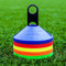 FORZA Trainingsmarkierungshütchen | 10 leuchtende Farboptionen – Premium-Trainingsausrüstung mit Ständer, Für Fußball-, Rugby- und Fitnessübungen [50er- oder 1000er-Pack] (50, Weiß)