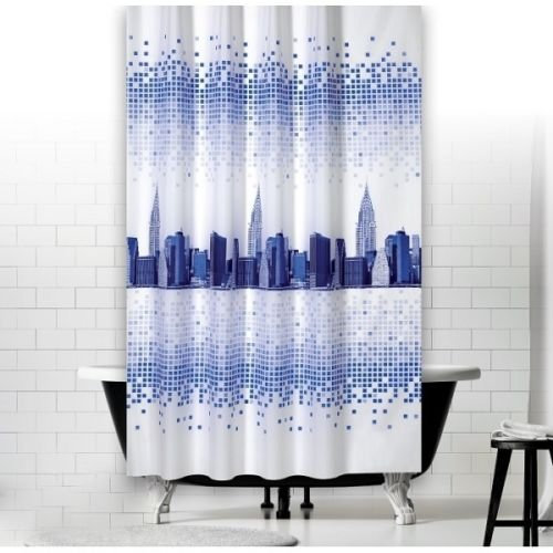 KS Handel 24 Top Designs Rideau de douche en textile 120 x 200 cm (New York)