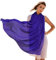 Prettystern Damen XXL Seidenschal Seidentuch einfarbig Seide festlich Abendkleid Stola Sommer Sonnenschutz Sarong Pareo Schultertuch A22 königsblau
