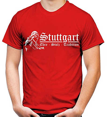 Stuttgart Ehre & Stolz Männer und Herren T-Shirt | Fussball Ultras Geschenk | M1 FB