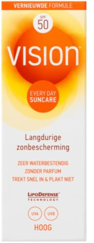 Vision Every Day Sun Protection LSF 50, Sonnenschutz, für langanhaltenden Sonnenschutz, hochwasserbeständig, Lichtschutzfaktor 50, 50 ml