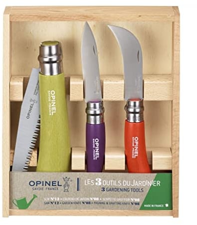Opinel 3 Pièces Set de Couteaux Jardinier Outil