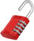 ZHEGE 4 Digit Combination Padlock, Red