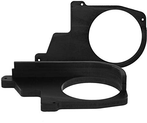 [1 Paar] 165 mm MDF Lautsprecher Ringe kompatibel mit BMW 5 E39 | passend für Vordertür | Farbe: schwarz | wasserundurchlässig