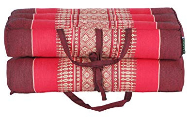 ANADEO YogaProducts Foldable - Coussin de Yoga et de Méditation Dépliant Zafu - Modulable - Kapok 100% Naturel et Recyclable - Ferme et Robuste - Confort et Stabilité