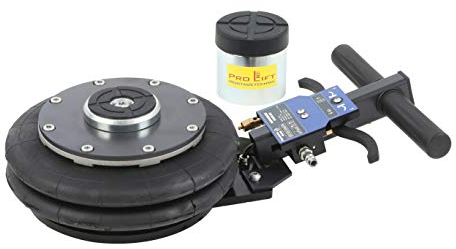 Pro-Lift-Montagetechnik Rangierwagenheber pneumatisch 2t zwei Luftkissen 115-430 mm Pneumatikantrieb Werkstatt 2000kg professionell Druckluftheber LKW PKW