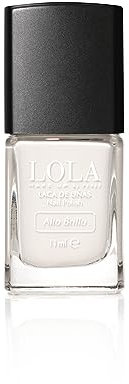 Lola Make Up by Perse Nail Polish Quick Dry Instant Gloss Ultra Long Lasting High Shine Finish Nail Paint for Women, Vegan and Cruelty-Free Cosmetic, Bright White (001), 11ml