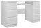 WHATSIZE ENTERPRISE – Kuba – Large 6 Drawer Home Or Office Work Desk, Matt White