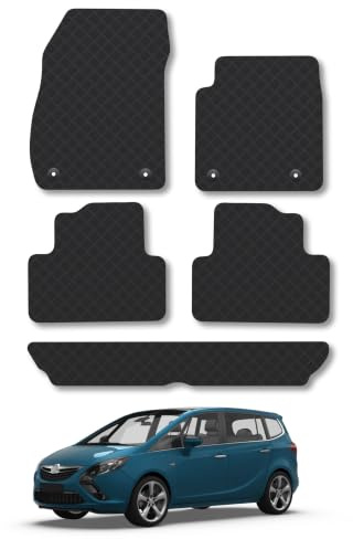 Vauxhall Zafira (2012-2018) [7 Seat] 3mm Rubber Car Mats | Tailored Fit Durable Floor Mats Full Coverage Protection Waterproof Accessories Easy Clean Anti Slip Made in the UK