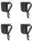 4 PCS Golf Club Bag Clips On Putter Clamp Holder Organizer Value Durable Plastic Black Putting Clip Golf Accessories for Men Women Golfer