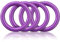 O - Ring aus Druckguss 25mm, 4er Set, DIY Hunde-Leine/Hunde-Halsband, nichtrostend, Ideal mit Paracord 550, Farbe: Pastell-violett