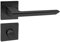 domino - Maniglia per porta ELENA-QR, colore nero, set di maniglie per porte con rosette