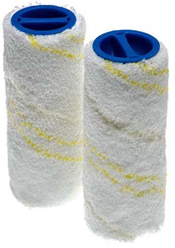 vhbw 2X Rullo con Spazzola in Microfibra (Set) Compatibile con Kärcher FC 7 Cordless, 7 Cordless Premium lavapavimenti - Doppia Confezione