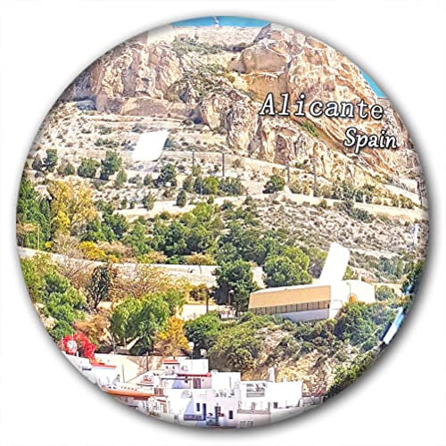 Spain Alicante Fridge Magnet Refrigerator Stickers Decorative Magnet Travel Souvenir Crystal Glass