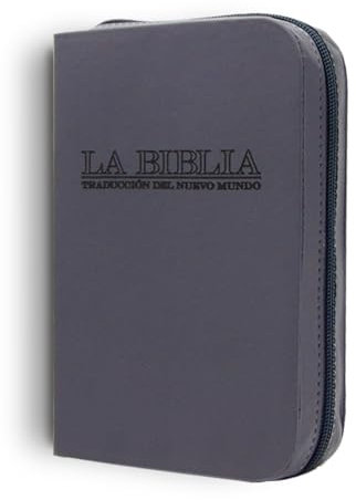 ANVAL Copertina Bibbia - Custodia per Bibbia JW - Nuova Edizione Traduzione del Nuovo Mondo - 3 Misure - Cerniera (Spagnolo, Geometrico, Finta pelle)
