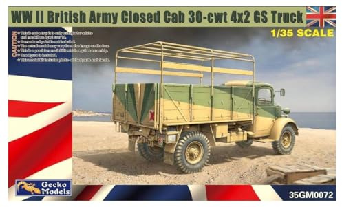 Academy Gecko 35GM0072 WWII British Army Closed Cab 30-cwt 4x2 GS Truck 1:35 Model Kit