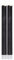 MARELIDA LED Stabkerzen Dinnerkerzen Tafelkerzen Echtwachsskerzen flackernde warmweiße Flamme Timer 2er Set (25cm, schwarz)
