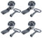 4pcs Electric Cabinet Lock, Stainless Steel Triangle Cam Lock with Keys, Threaded Gas Meter Box Latch for Power Cabinet Distribution Cabinet Train Door