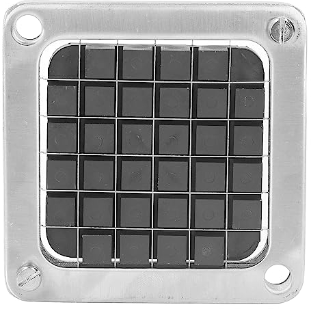 Blade Assembly and Pusher Block, Commercial Vegetable Chopper Dicer Blade Replacement, Stainless Steel Blade for Chopper Dicer Commercial Vegetable Fruit Dicer Replace Blade (12mm)