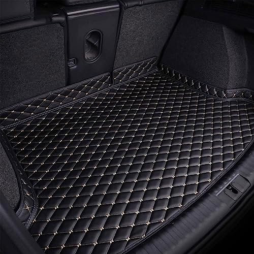 TISTIK Auto Kofferraummatte für Ren-Ault Arkana 2021-2023, Allwetter Wasserdicht Antirutsch Auto Leder Kofferraum Innenmatte Zubehör,D/Black~beige