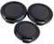 3Pieces Universal Snap-on Front Lens Cap for Mini DV Camcorder Black 34mm