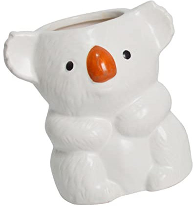Sosoport Mini Pots De Fleurs en Céramique en Forme De Koala Décoration De Jardin Exquise pour La Maison
