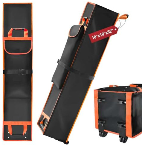 25,4 x 25,4 x 132,1 cm Baldachin-Tasche, Ersatz für 10 x 10 Pop-Up-Zelt mit Rollen, Baldachin-Tragetasche mit Griffen, Pop-Up-Baldachin-Ersatzteile, 600D wasserdichtes Oxford-Gewebe