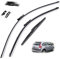 Escobillas de limpiaparabrisas para Citroen C4 Hatchback 5 Puertas Ventana Trasera Delantera 2004 2005 2006 2007 2008 2009 2010